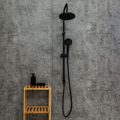 Душевая система Orange Karl M05-932b Черная латунь на стену