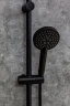 Душевая система Orange Karl M05-932b Черная латунь на стену