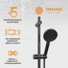 Душевая система Orange Karl M05-932b Черная латунь на стену