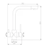 Смеситель для кухни ZorG Steel Hammer SH552BRONZE Бронза