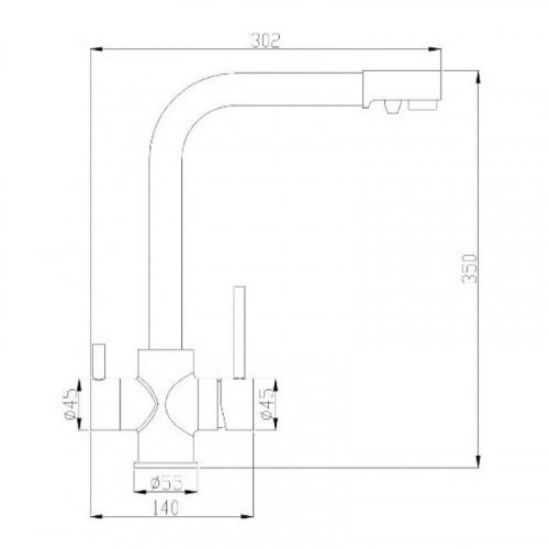 Смеситель для кухни ZorG Steel Hammer SH552BRONZE Бронза
