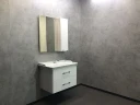 Тумба с раковиной Comforty Неаполь 80 00004147564 подвесная Белый глянец МДФ / ЛДСП