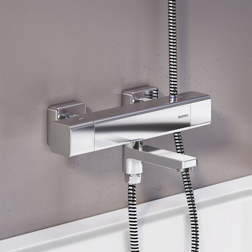 Смеситель для ванны Damixa Gala 533000000 с термостатом Хром латунь на стену