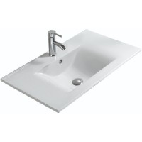 Раковина SantiLine 80 SL-2110 (80) Белая фаянс полувстраиваемая