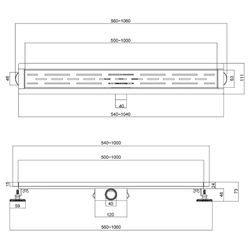 Душевой лоток Esbano Meta 80 M-RAIN-80MC ESTRMETRAIN80MC с решеткой Хром матовый
