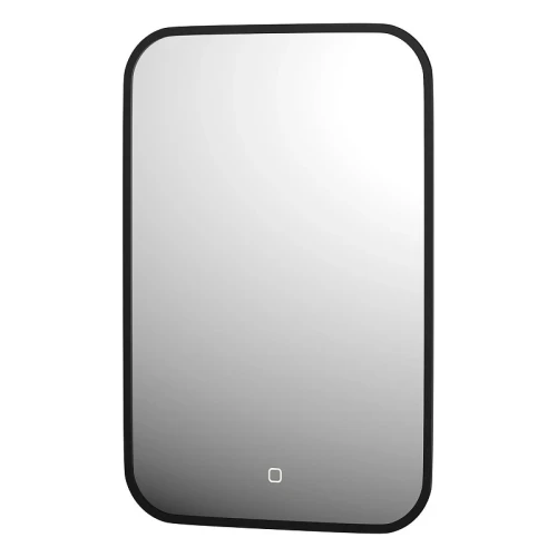 Зеркало Defesto Aura 40х60 DF 2972S с подсветкой 17W-3000K/Сенсорный выключатель/Теплый белый свет/Черная рама