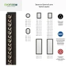 Зеркало Evoform Octagon 69х69 BY 7331 в багетной раме - Черный ардеко 81