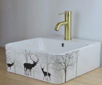 Смеситель для раковины Bronze de Luxe Scandi 1451BR Бронза латунь