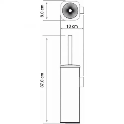 Ершик для унитаза WasserKRAFT K-1167WHITE Белый матовый