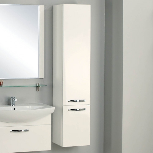 Шкаф пенал Aquaton Ария 1A134403AA010 подвесной Белый МДФ / ЛДСП