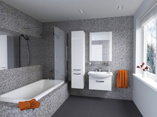 Шкаф пенал Aquaton Ария 1A134403AA010 подвесной Белый МДФ / ЛДСП