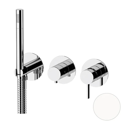 Смеситель для душа Remer Metrica MC97D2PBO цвет Белый матовый