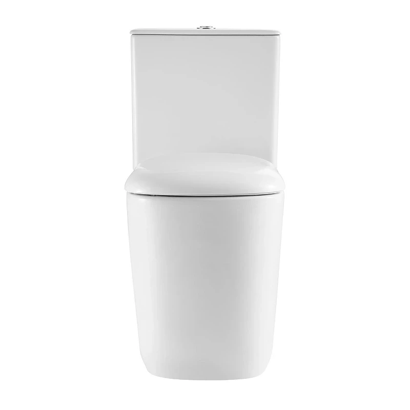 Унитаз компакт Black&White W-6610 6610W с бачком и сиденьем Микролифт
