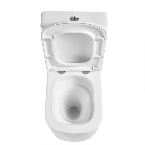 Унитаз компакт Black&White W-6610 6610W с бачком и сиденьем Микролифт