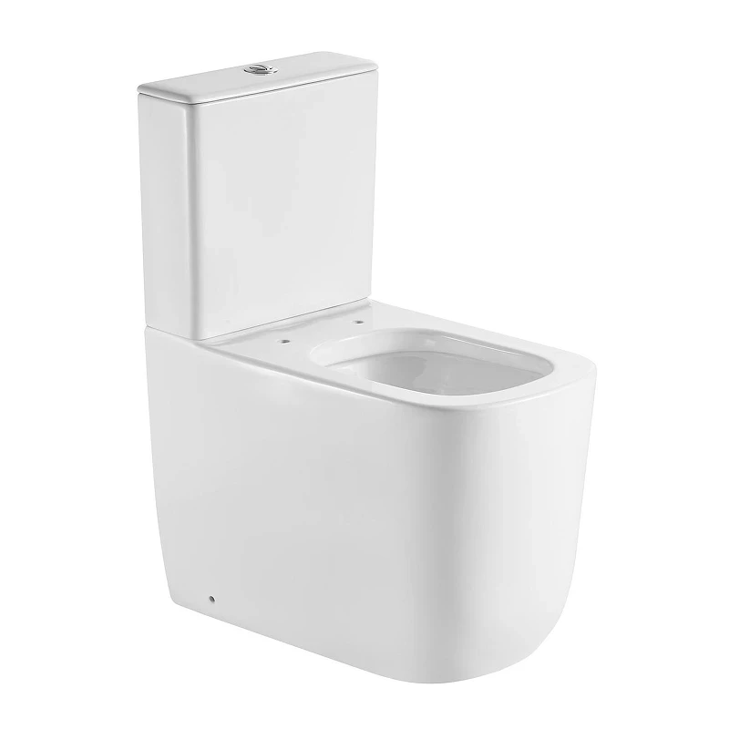 Унитаз компакт Black&White W-6610 6610W с бачком и сиденьем Микролифт