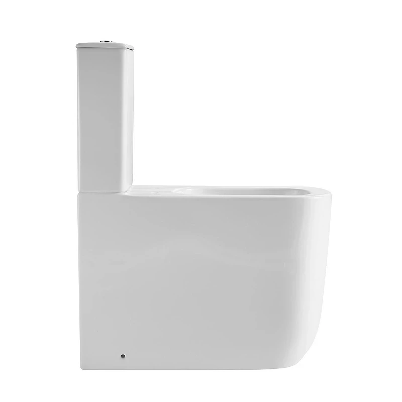 Унитаз компакт Black&White W-6610 6610W с бачком и сиденьем Микролифт