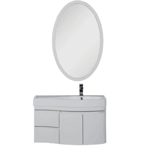Комплект мебели для ванной Aquanet Сопрано 95 R 169345 Белый МДФ / ЛДСП