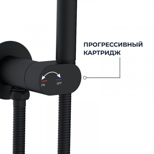 Гигиенический душ со смесителем RGW Shower Panels 581408213-04 цвет Черный