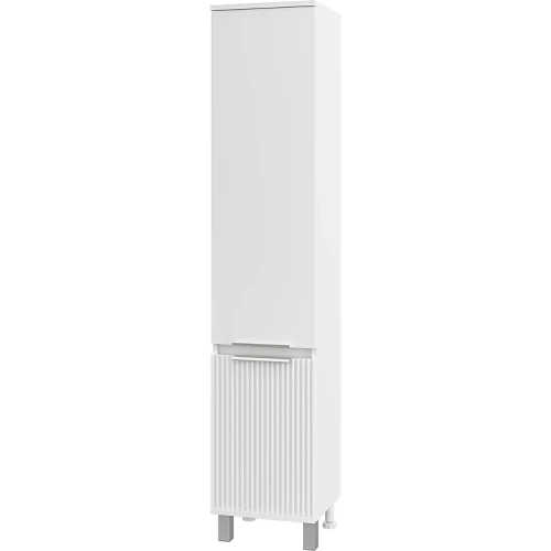 Шкаф пенал Brevita Enfida 35 L ENF-05035-010L Белый матовый МДФ / ЛДСП