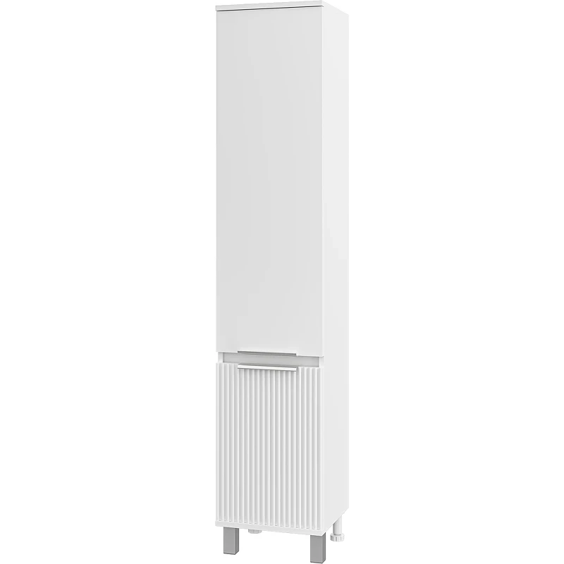 Шкаф пенал Brevita Enfida 35 L ENF-05035-010L Белый матовый МДФ / ЛДСП