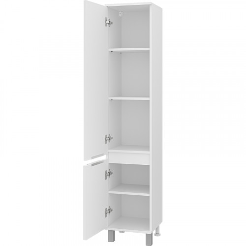 Шкаф пенал Brevita Enfida 35 L ENF-05035-010L Белый матовый МДФ / ЛДСП