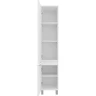Шкаф пенал Brevita Enfida 35 L ENF-05035-010L Белый матовый МДФ / ЛДСП