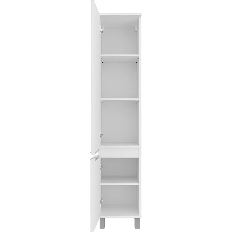Шкаф пенал Brevita Enfida 35 L ENF-05035-010L Белый матовый МДФ / ЛДСП