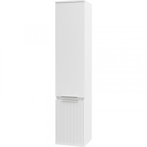 Шкаф пенал Brevita Enfida 35 L ENF-05035-010L Белый матовый МДФ / ЛДСП