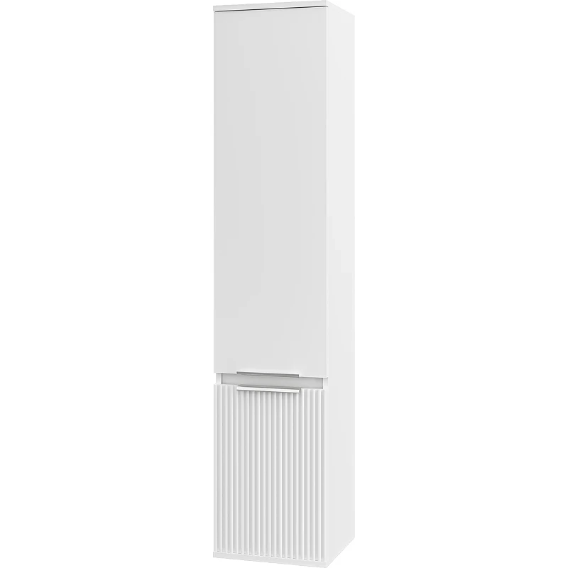 Шкаф пенал Brevita Enfida 35 L ENF-05035-010L Белый матовый МДФ / ЛДСП