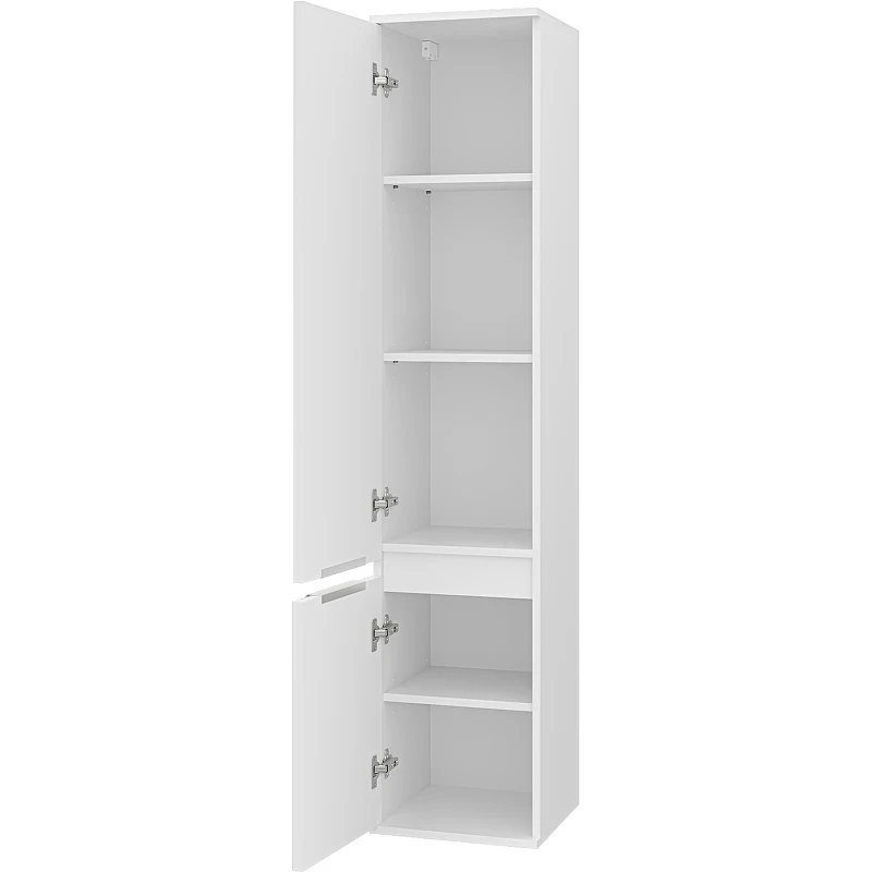 Шкаф пенал Brevita Enfida 35 L ENF-05035-010L Белый матовый МДФ / ЛДСП