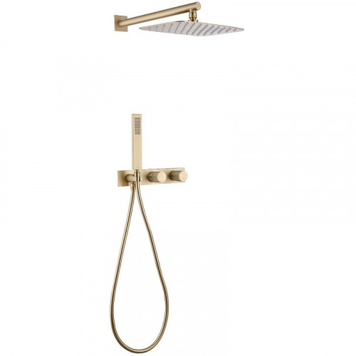 Душевая система Abber Rund AF8718G цвет Золото матовое
