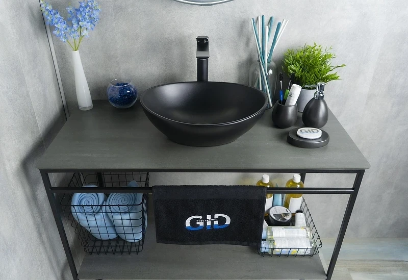 Раковина-чаша Gid Lago 40 Nc901 52223 цвет Черный матовый