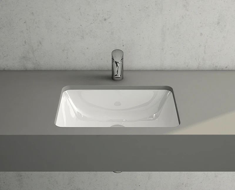 Раковина Vitra S20 50 5474B003-0618 Белая фарфор встраиваемый