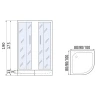 Душевой уголок River Don Light 80x80 MT 10000008312 с поддоном