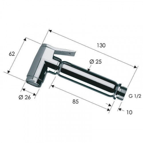 Гигиенический душ Remer 332OLADO Золото глянцевое