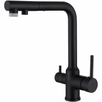 Смеситель для кухни Abber Emotion AF8814B Черный матовый латунь