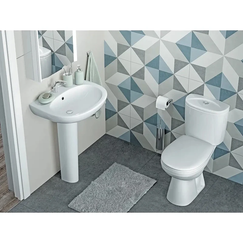 Унитаз компакт Santek Анимо 1WH302133 цвет Белый с сиденьем