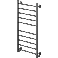 Электрический полотенцесушитель Ника Step-3 100/50 U Черный матовый нержавеющая сталь