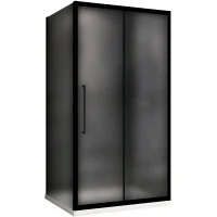 Душевой уголок Abber Schwarzer Diamant 120x90 AG30120BMH-S90BM профиль Черный стекло матовое