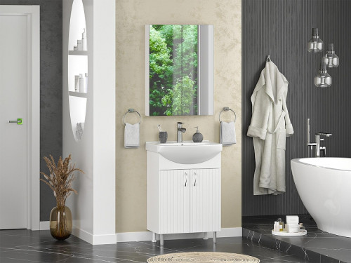 Тумба с раковиной Misty Изео 60 УТ000015756 Белая