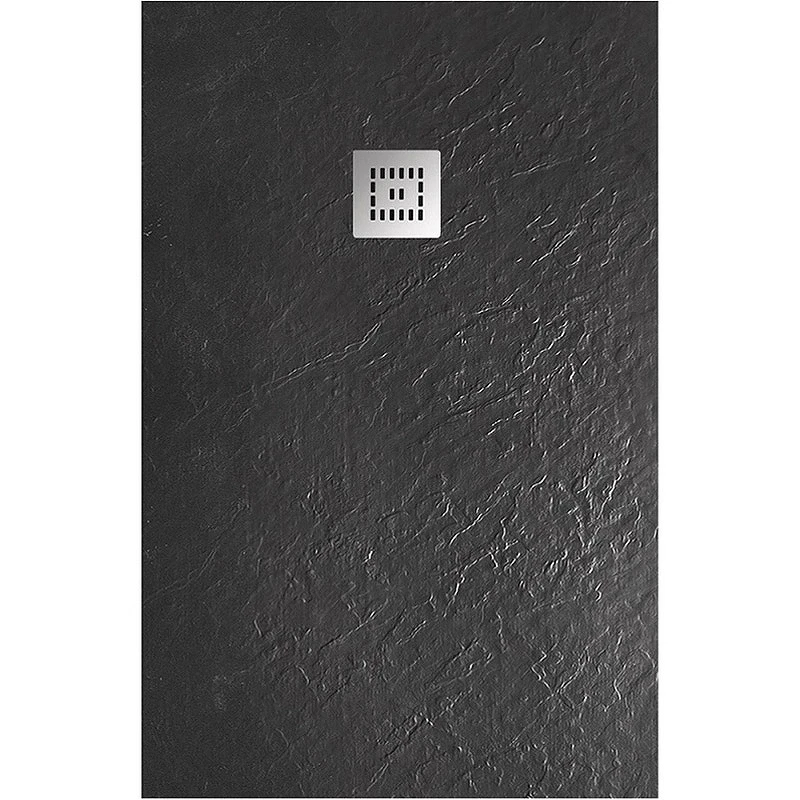 Душевой поддон из искусственного камня BelBagno Uno 120x90 TRAY-MR-UNO-AH-120/90-35-NERO-CR Черный матовый