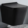 Унитаз CeramaLux TR5171MB подвесной Черный матовый с сиденьем Микролифт