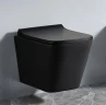 Унитаз CeramaLux TR5171MB подвесной Черный матовый с сиденьем Микролифт