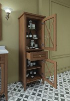 Шкаф пенал Caprigo Napoli Promo 56 33650R-B168 Темное дерево МДФ / ЛДСП, массив дерева