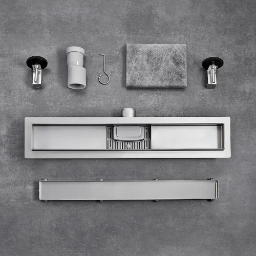 Душевой лоток Ростовская Мануфактура Сантехники РМС ТЛ-01-70х7 с решеткой под плитку