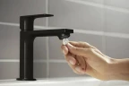 Смеситель для раковины Hansgrohe Rebris E 72589670 цвет Черный матовый