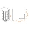 Душевой уголок RGW Passage PA-040B 100x80 3508104080-14 профиль Черный стекло прозрачное