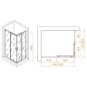 Душевой уголок RGW Passage PA-040B 100x80 3508104080-14 профиль Черный стекло прозрачное