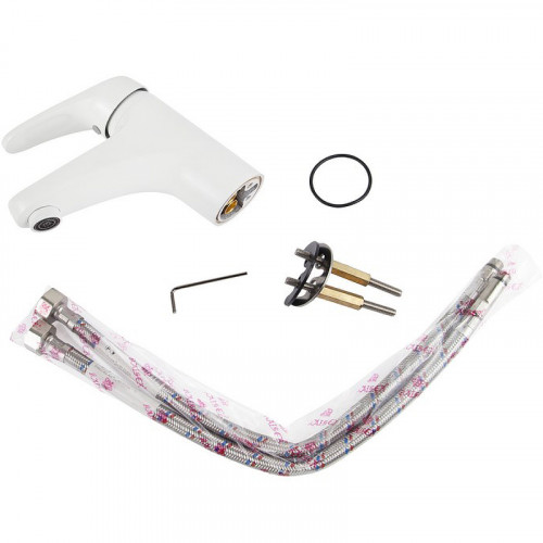 Смеситель для раковины Kaiser County 55011-4 Белый матовый латунь