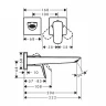 Смеситель для раковины Hansgrohe Logis 71256670 цвет Черный матовый